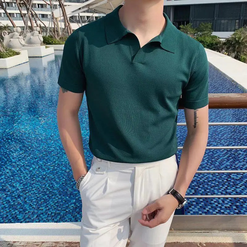 Privazz - Slim Fit Herenpolo – Casual Elegantie voor Zomerse Dagen