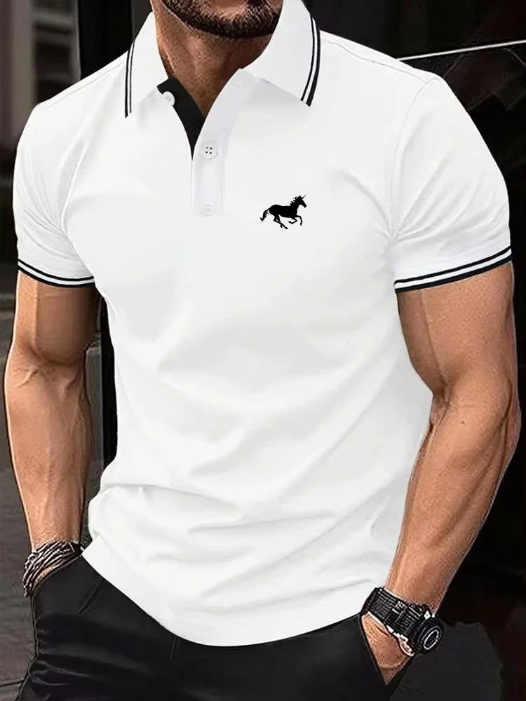 Privazz - Herens Polo met Contrasterende Details