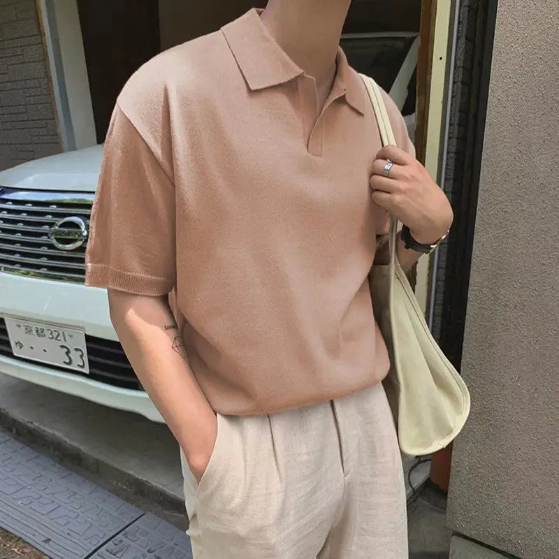 Privazz - Slim Fit Herenpolo – Casual Elegantie voor Zomerse Dagen