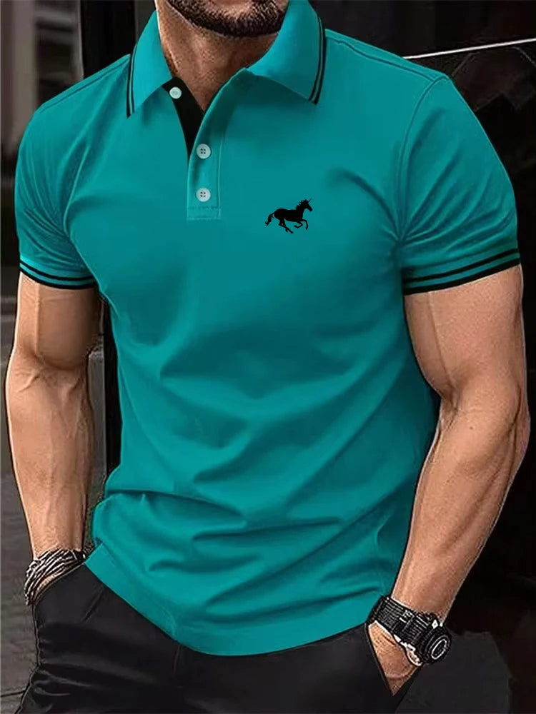 Privazz - Herens Polo met Contrasterende Details