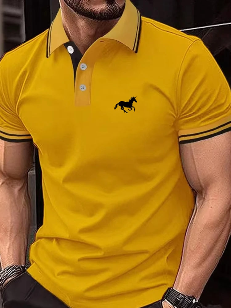Privazz - Herens Polo met Contrasterende Details