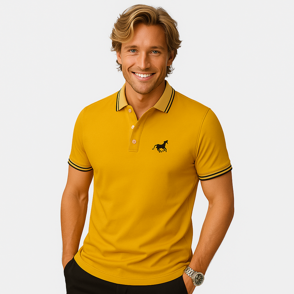 Privazz - Herens Polo met Contrasterende Details