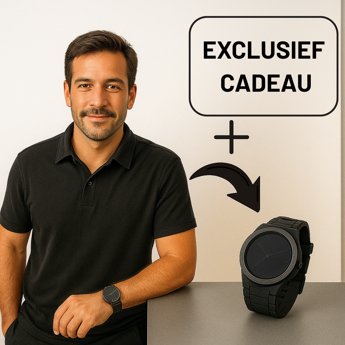 Privazz - Polo TechFlex Premium Poloshirt + Zakelijke herenhorloges - [ONMISBARE ACTIE] - [KOOP 1, KRIJG ER ÉÉN GRATIS]