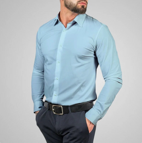 Privazz - Herenoverhemd met Stretchstof – Elegantie en Volledige Bewegingsvrijheid
