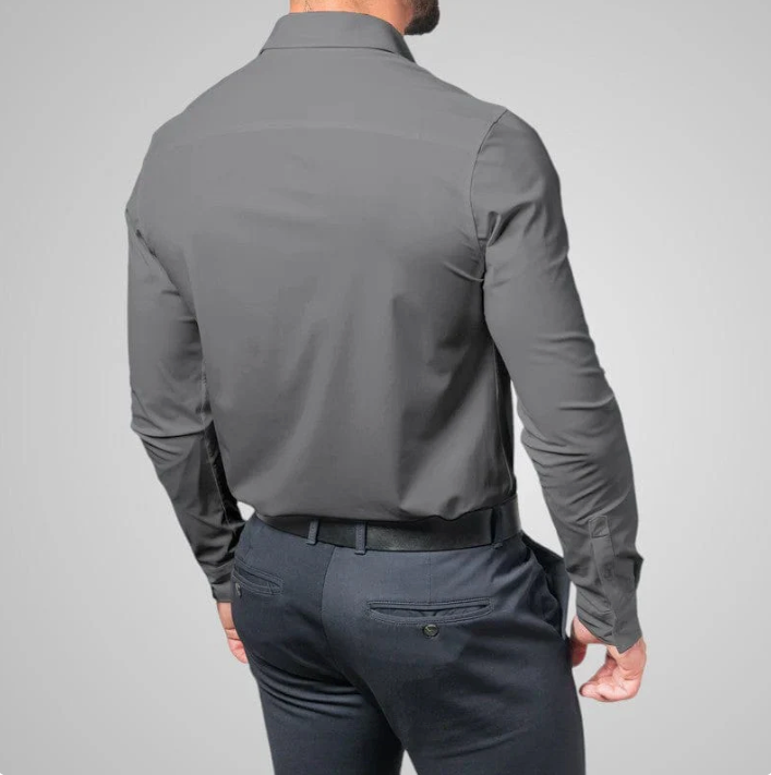 Privazz - Herenoverhemd met Stretchstof – Elegantie en Volledige Bewegingsvrijheid