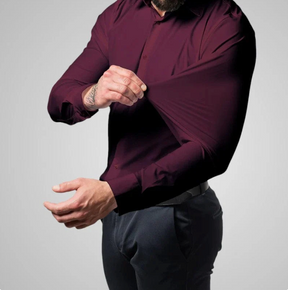 Privazz - Herenoverhemd met Stretchstof – Elegantie en Volledige Bewegingsvrijheid
