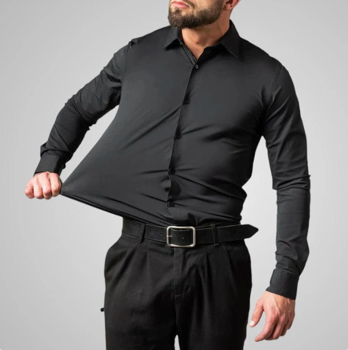 Privazz - Herenoverhemd met Stretchstof – Elegantie en Volledige Bewegingsvrijheid