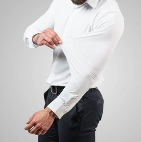 Privazz - Herenoverhemd met Stretchstof – Elegantie en Volledige Bewegingsvrijheid
