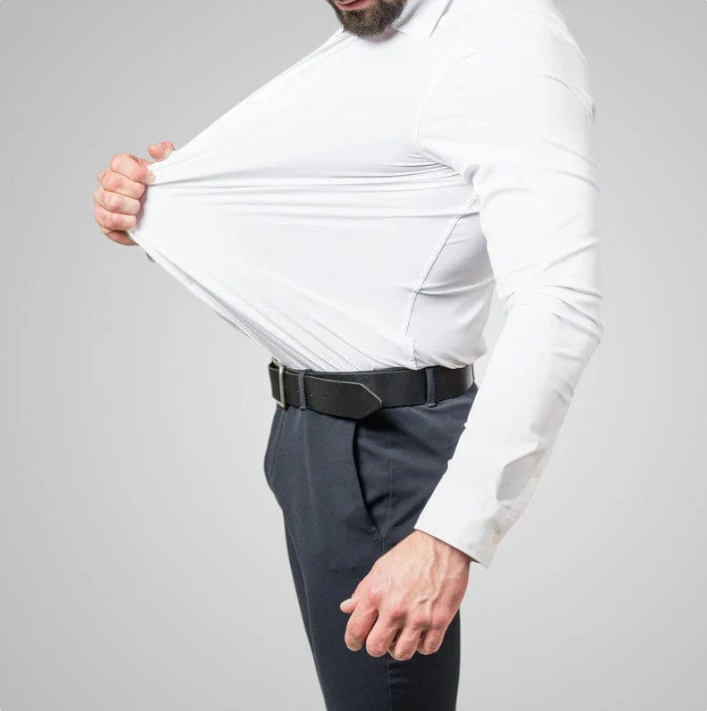 Privazz - Herenoverhemd met Stretchstof – Elegantie en Volledige Bewegingsvrijheid