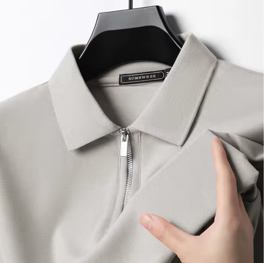 Privazz – Herenpolo met Rits – Moderne Stijl & Licht Comfort