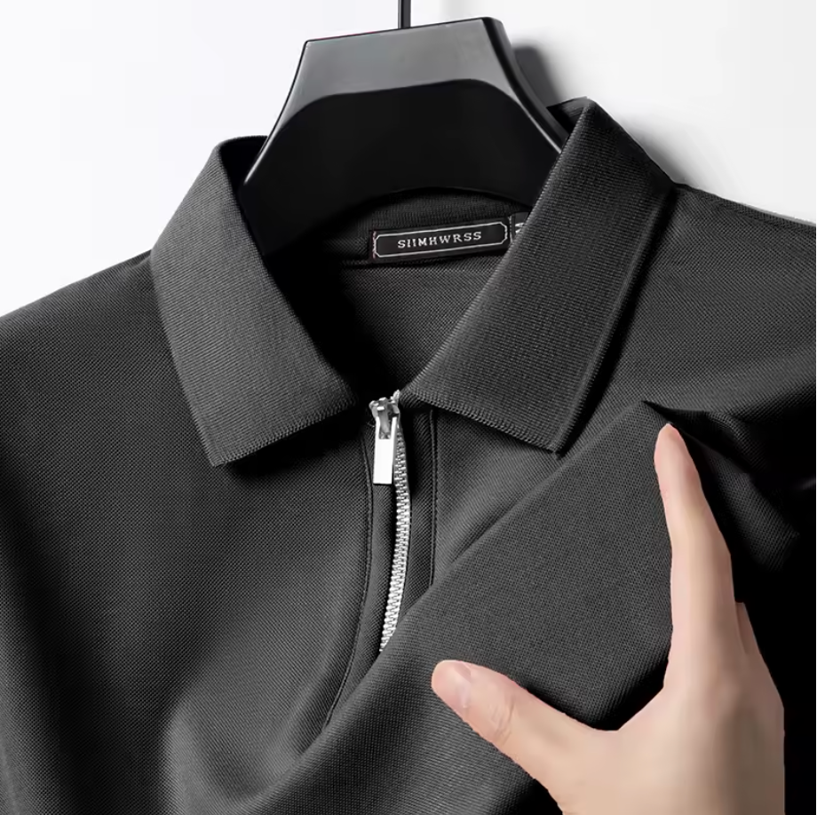 Privazz – Herenpolo met Rits – Moderne Stijl & Licht Comfort
