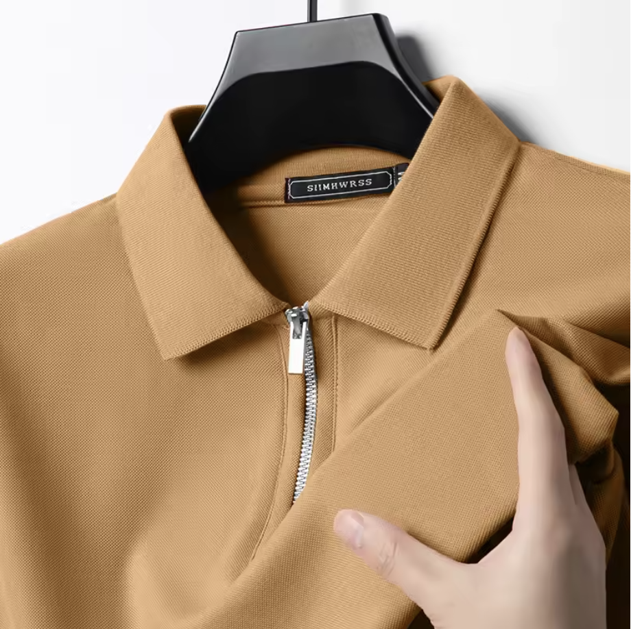 Privazz – Herenpolo met Rits – Moderne Stijl & Licht Comfort