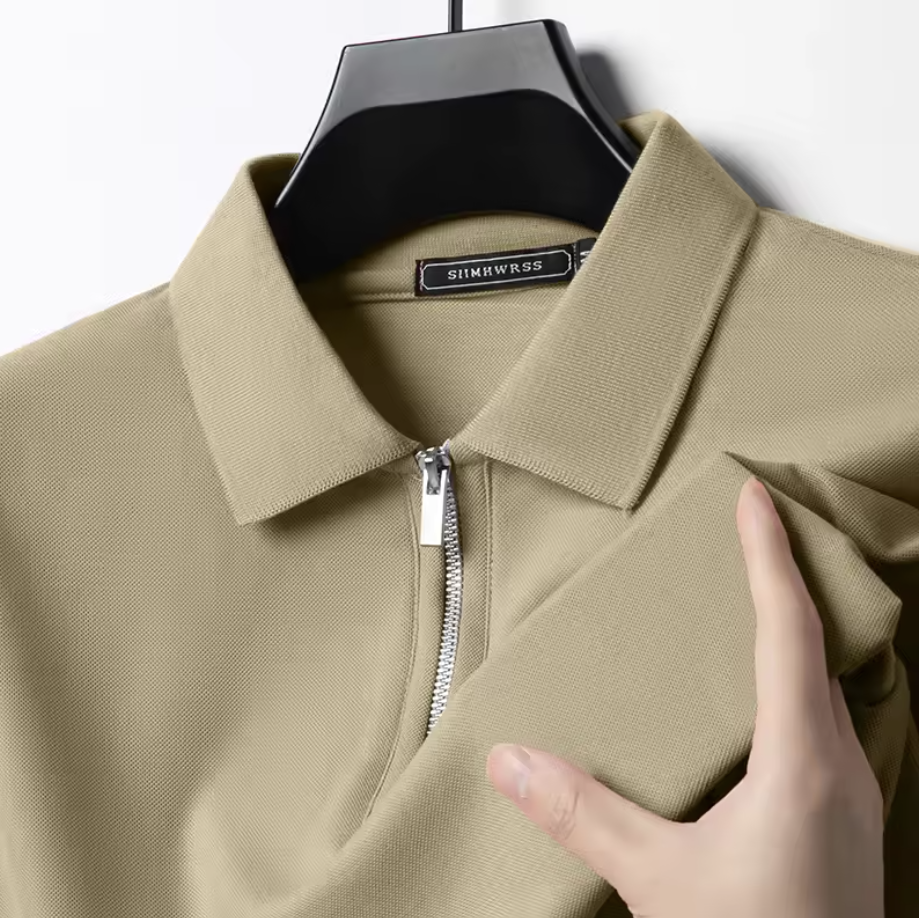 Privazz – Herenpolo met Rits – Moderne Stijl & Licht Comfort