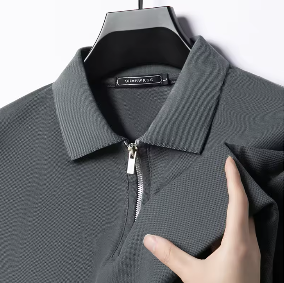 Privazz – Herenpolo met Rits – Moderne Stijl & Licht Comfort