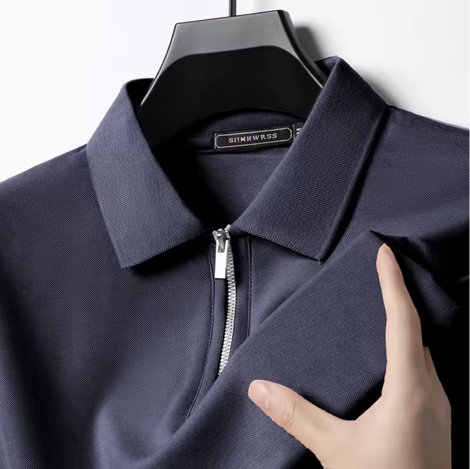 Privazz – Herenpolo met Rits – Moderne Stijl & Licht Comfort