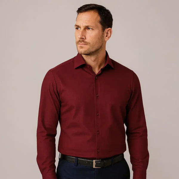 Privazz – Strijkvrije Slim Fit Overhemd Infinity™
