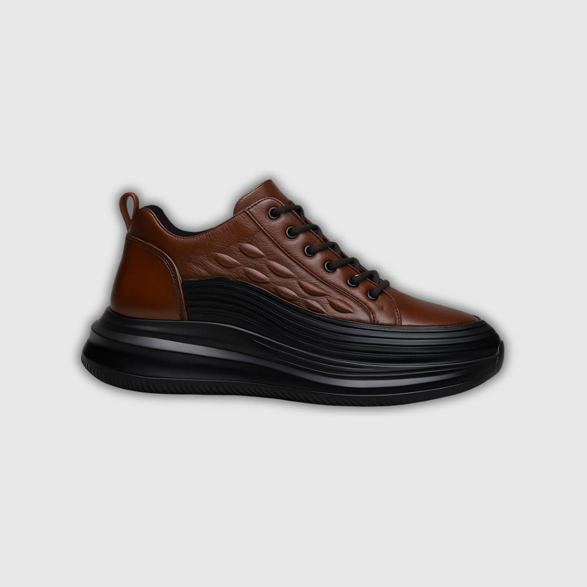 Privazz - Italiaanse casual schoenen van krokodillenprint met luchtkussen voor heren