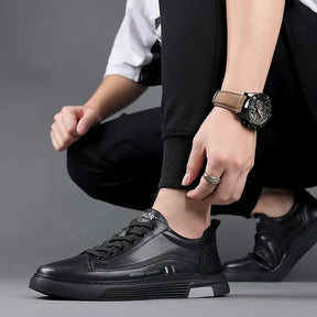 Privazz - Casual leren sneakers Platte sport