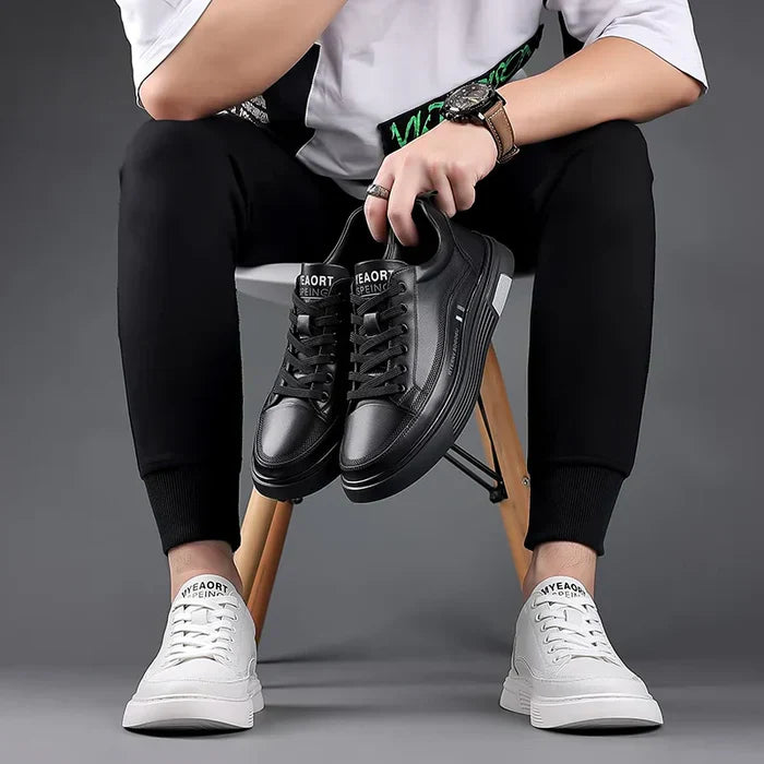 Privazz - Casual leren sneakers Platte sport