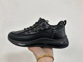 Privazz - Italiaanse casual schoenen van krokodillenprint met luchtkussen voor heren